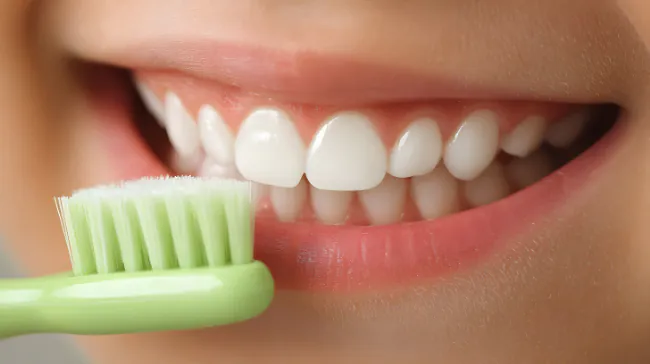 治療後の口腔ケアの様子