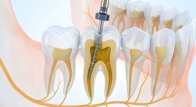 根管治療の様子